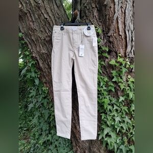 Curve Appeal Minimalist Jegging Womens 2/26 Beige 5 Pocket